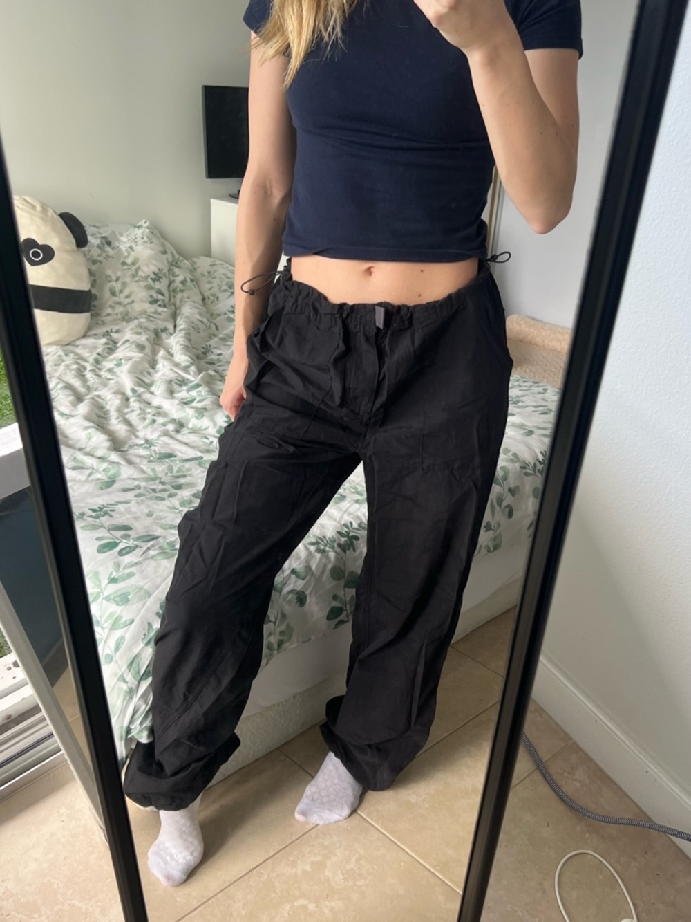 Aeropostale Black Drawstring Casual Joggers